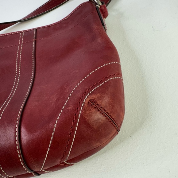 COACH Bonnie Red Leather Soho crossbody - Picture 5 of 8